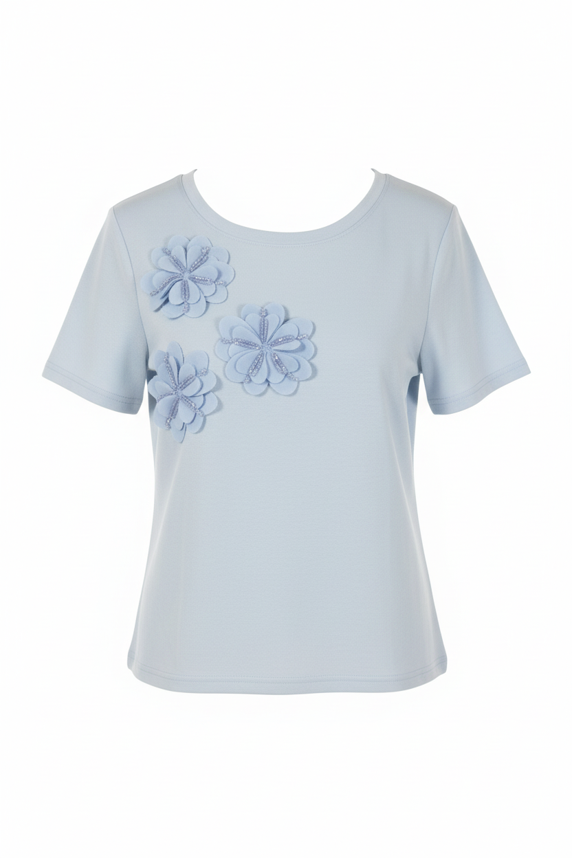 Blusa con Detalles de Pedrería