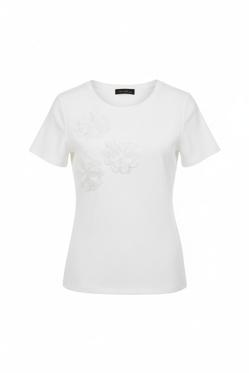 Blusa con Detalles de Pedrería