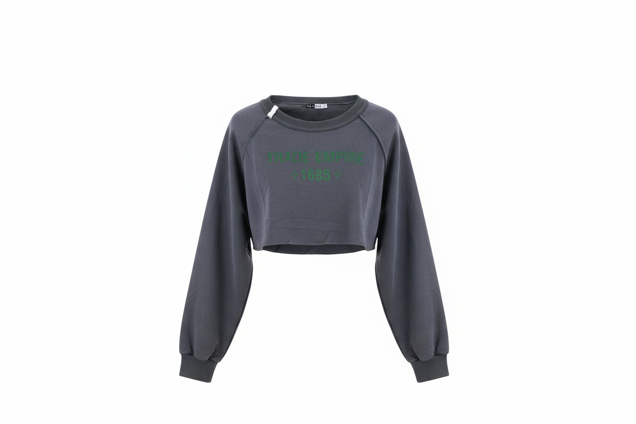 Sudadera Crop de Manga Larga TRADE EMPIRE 1685