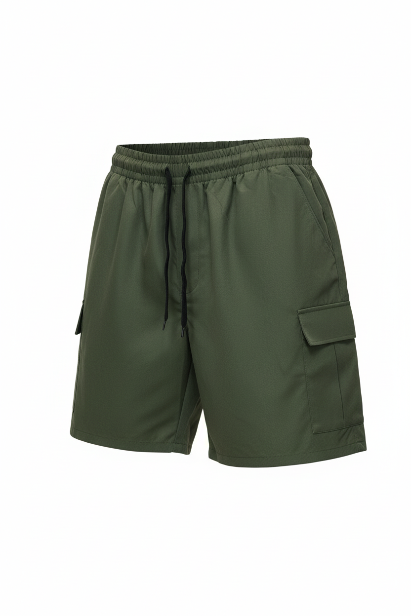 Shorts cargo verde oscuro